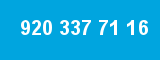 920 337 71 16 920 337 71 16